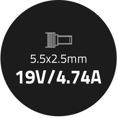 Nešiojamo kompiuterio įkroviklis Qoltec 50096 Acer, 90W, 19V, 5.5x2.5