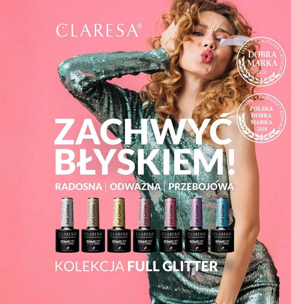 Activeshop Ilgalaikis hibridinis nagų Claresa, Full Glitter 1, 5 g