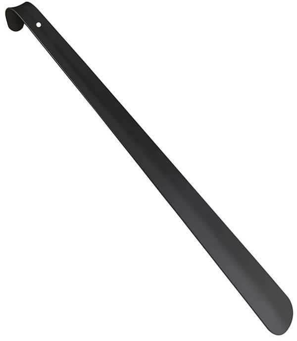 Ilgas metalinis batų šaukštas su kabliuku, 58 cm