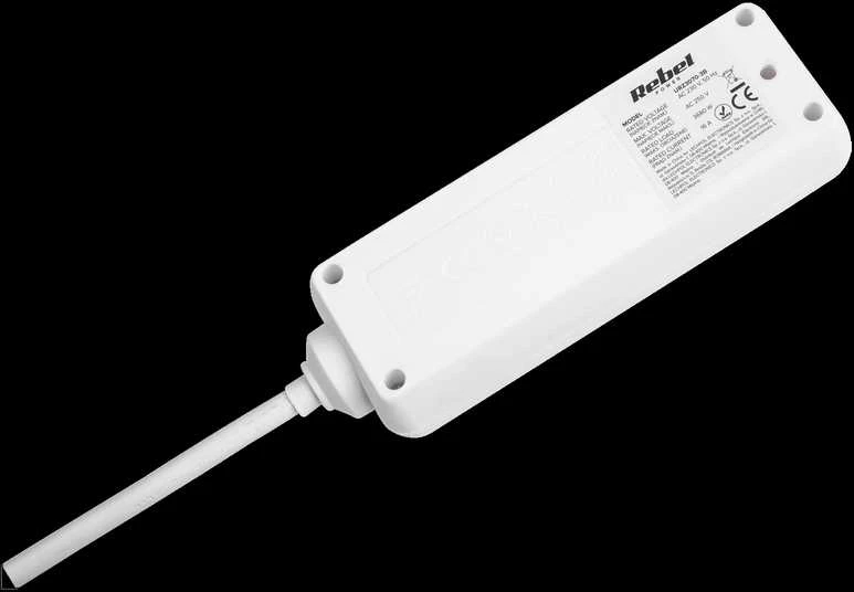 Rebel elektros tinklo ilgintuvas 3 lizdai 3m - 1.5mm