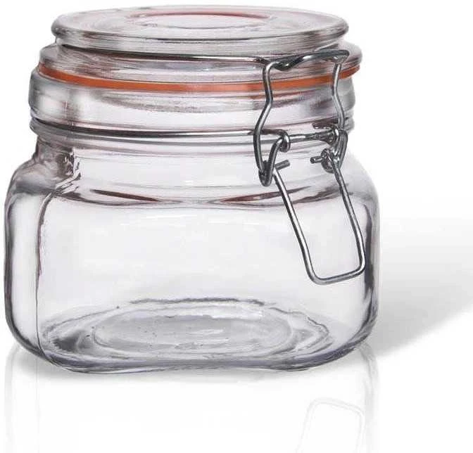 Orion Stiklainiai 500 ml su užspaudžiamais dangteliais