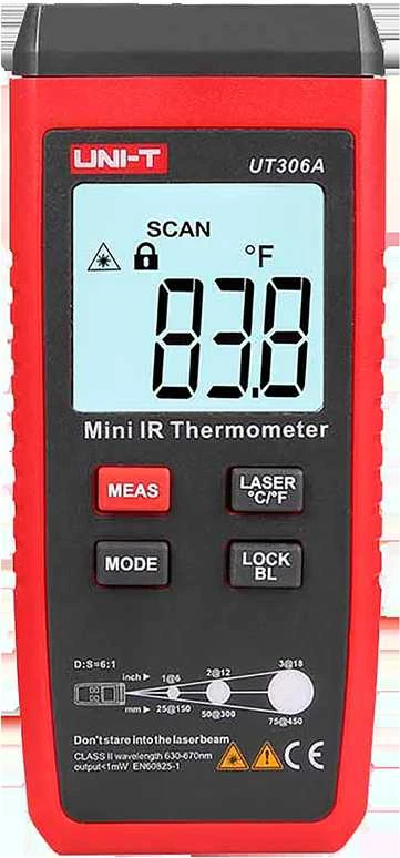 Infraraudonųjų spindulių temperatūros matuoklis Uni-T UT306A