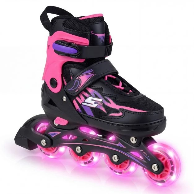 Inline riedučiai Pilka/Rožinė