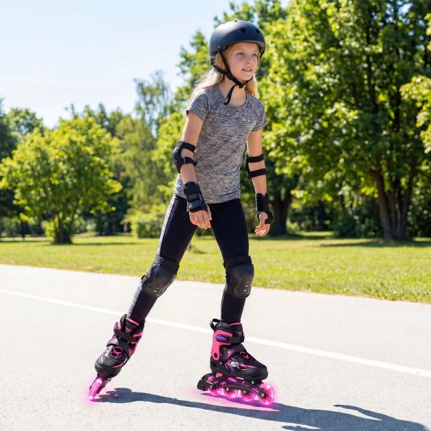 Inline riedučiai Pilka/Rožinė
