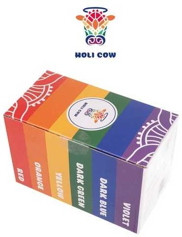 Holi Cow Spalvinga Holi pudra - rinkinys 6x100g
