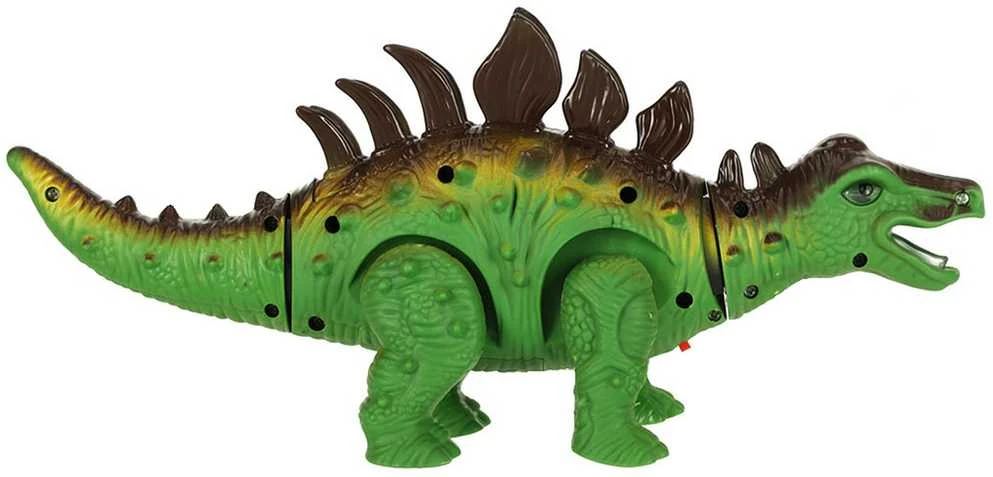 KIK Nuotoliniu būdu valdomas dinozauras RC Stegozauras eina šviečia riaumoja