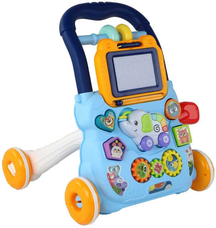 Lean Toys Muzikinis Stumdukas - Vaikštukas Su Piešimo lenta - Mėlynas