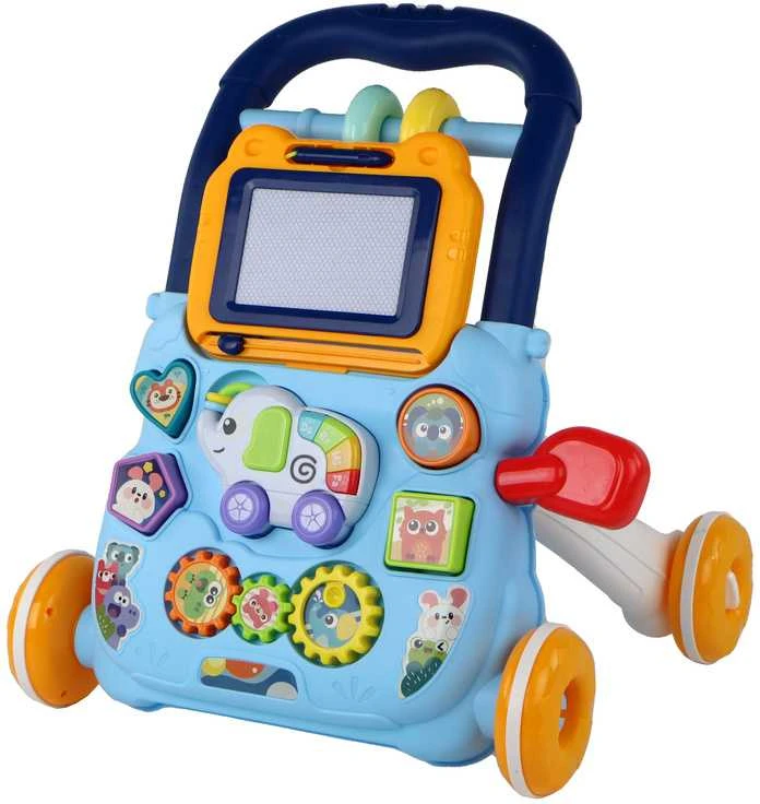 Lean Toys Muzikinis Stumdukas - Vaikštukas Su Piešimo lenta - Mėlynas