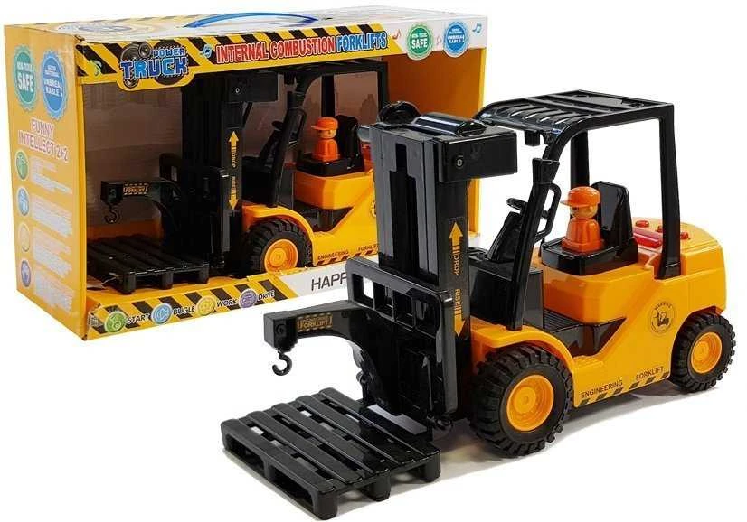 Lean Toys Žaislinis krautuvas su garsais ir šviesomis