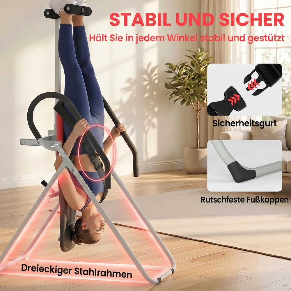Inversijos stalas juoda-raudona