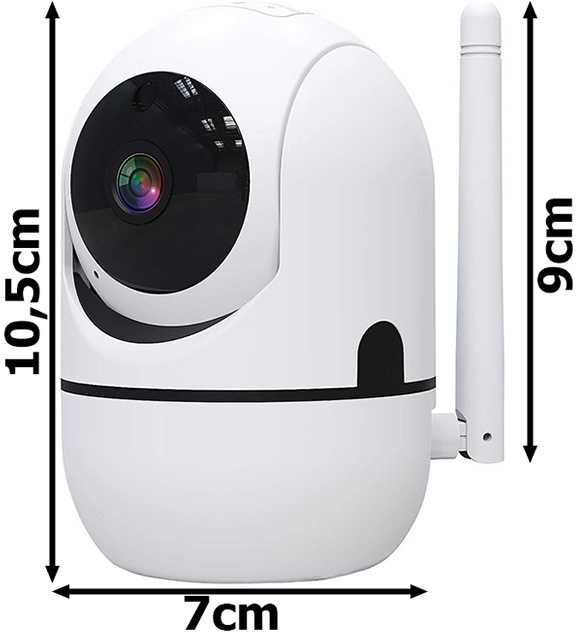 IP WIFI HD stebėjimo kamera namams, 355°