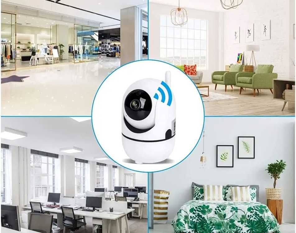 IP WIFI HD stebėjimo kamera namams, 355°