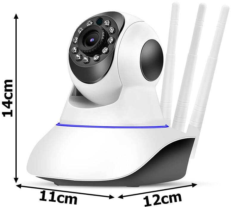 Mobili auklė - stebėjimo kamera 355° su WiFi ir dvipusiu ryšiu