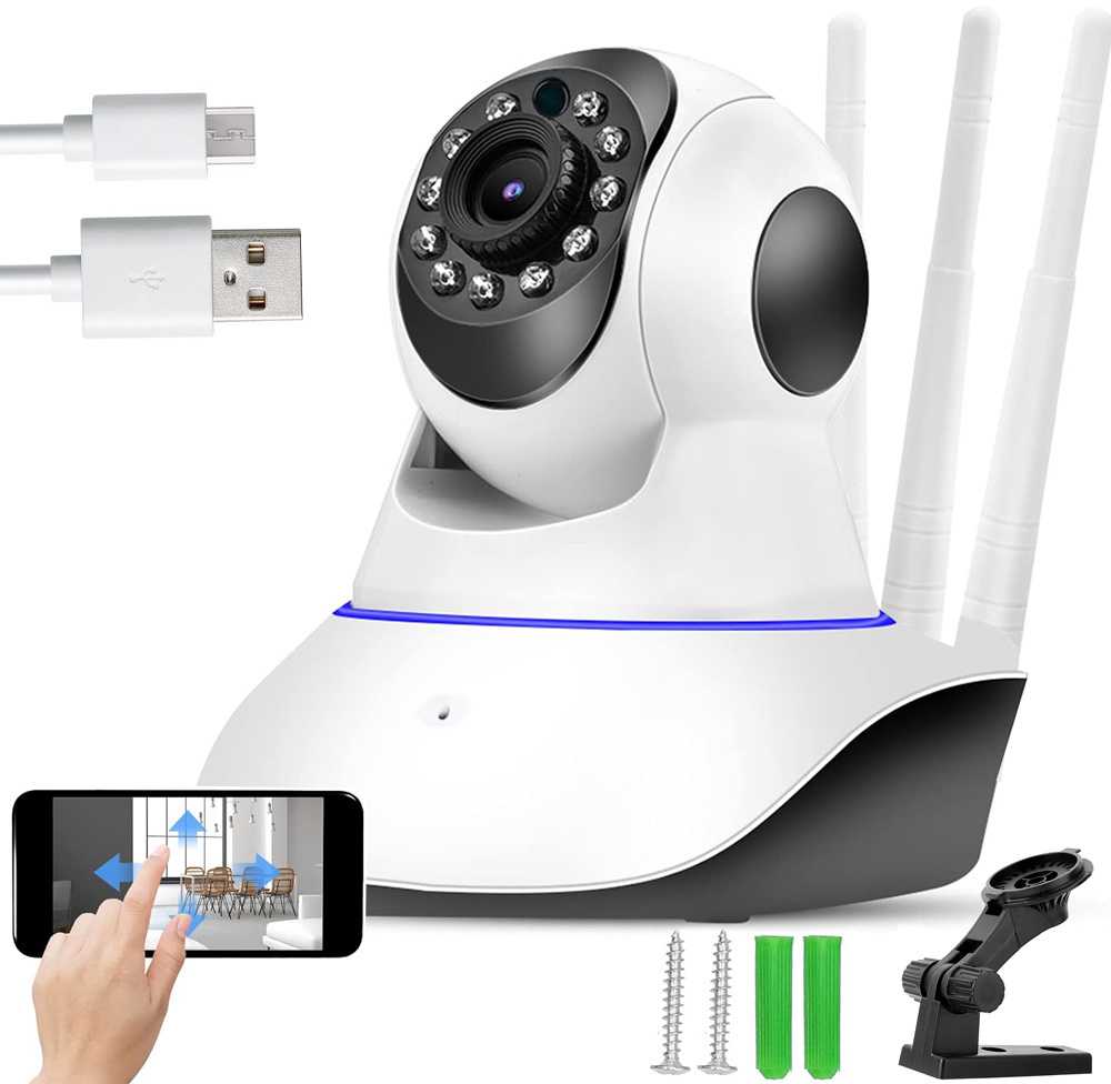 Mobili auklė - stebėjimo kamera 355° su WiFi ir dvipusiu ryšiu