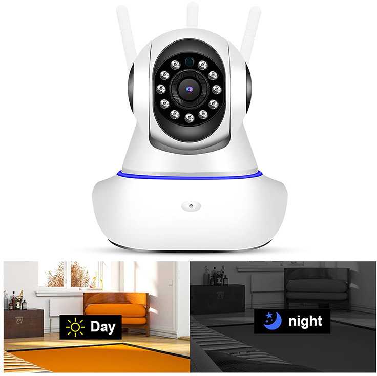 Mobili auklė - stebėjimo kamera 355° su WiFi ir dvipusiu ryšiu