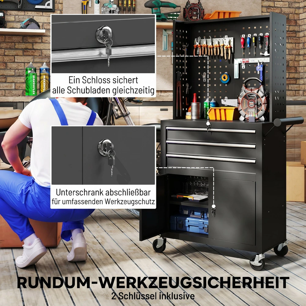 Įrankių spintelė Juoda