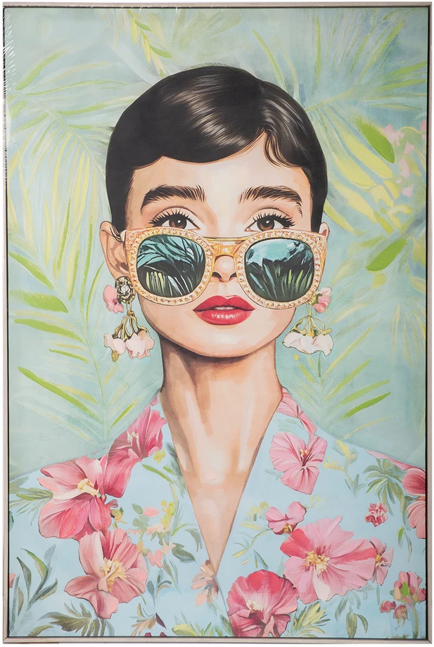 Home4You Paveikslas su rėmu „FAMOUS“, 82,5×122,5 cm, „Audrey“