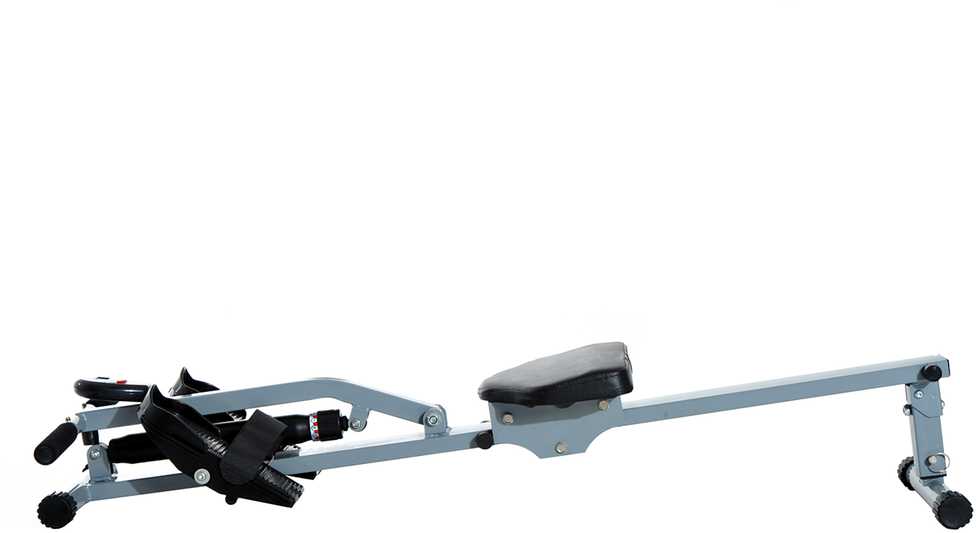 HOMCOM irklavimo treniruoklis su LCD ekranu, plienas+PVC, pilkas, 130x47,5x67cm
