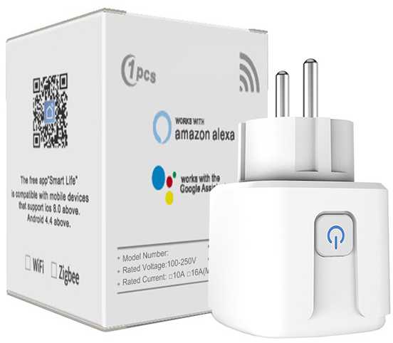 Išmanusis kištukas su WiFi laiko nustatymu, 16A