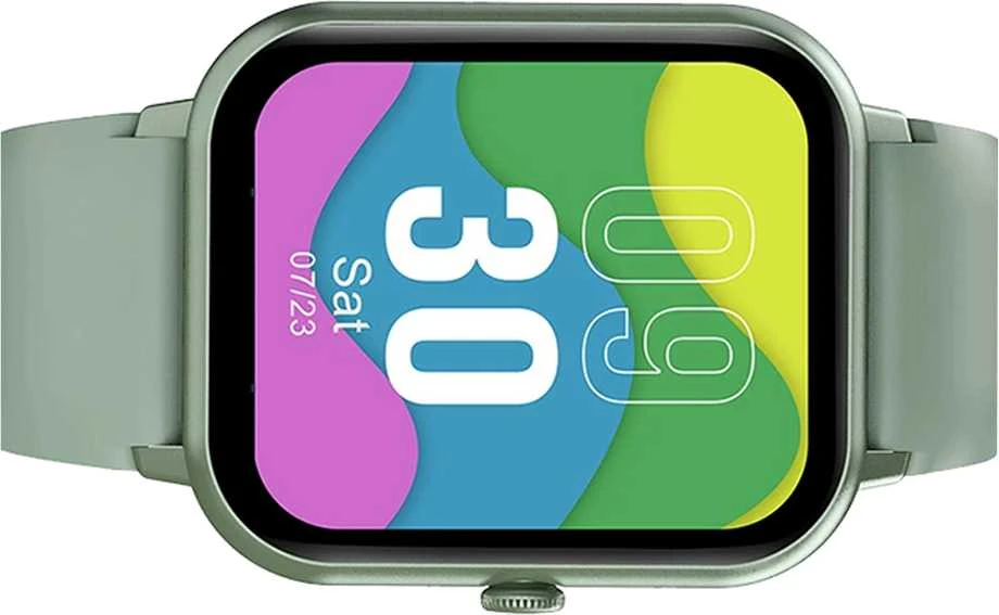 Išmanusis laikrodis su gumine apyranke ir Bluetooth, žalias