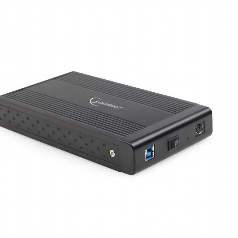 GEMBIRD EE3-U3S-3 HDD external enclosure for 3.5inch SATA - USB 3.0 Aliuminio Juodas