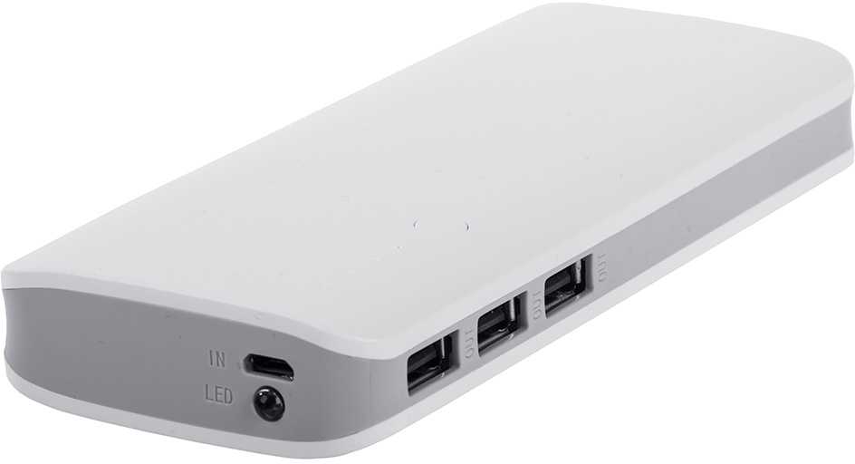 Išorinis akumuliatorius 10000mAh su 3 USB jungtimis