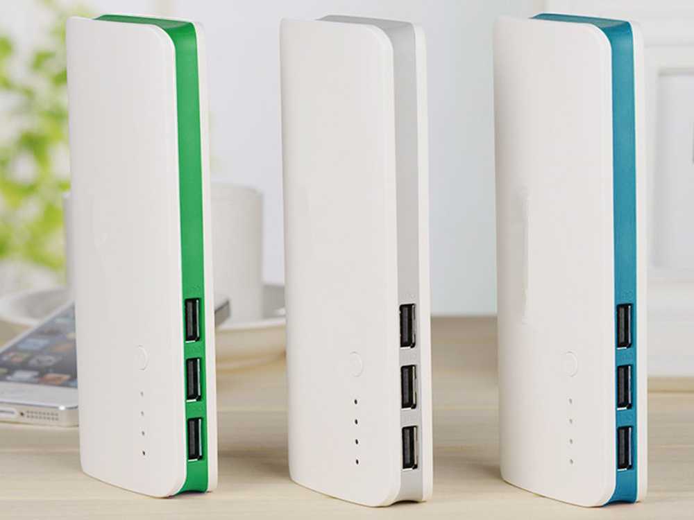 Išorinis akumuliatorius 10000mAh su 3 USB jungtimis