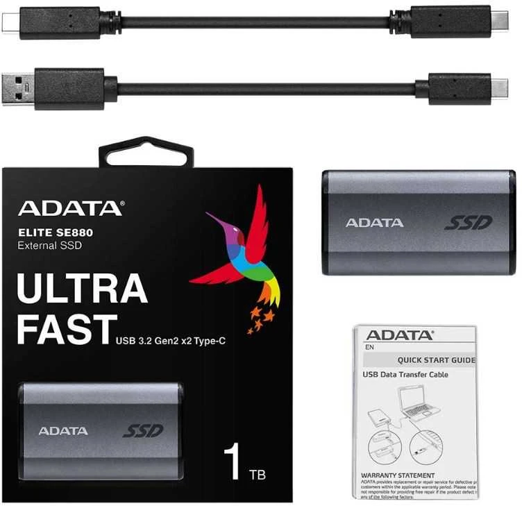 Kietasis diskas Adata SE880 1TB SSD