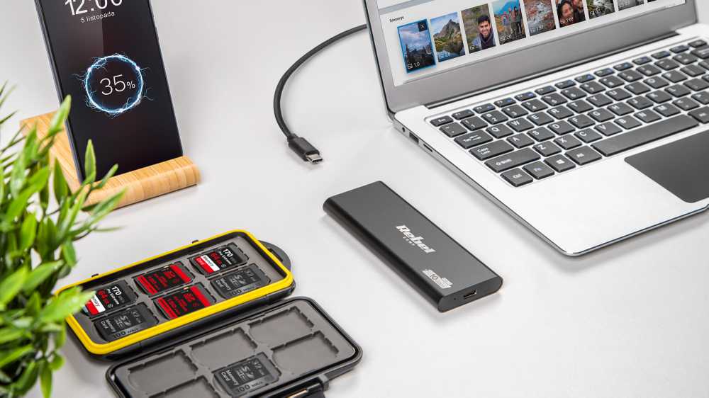 Rebel išorinio kietojo disko dėžutė M2 USB C 3.0 SSD