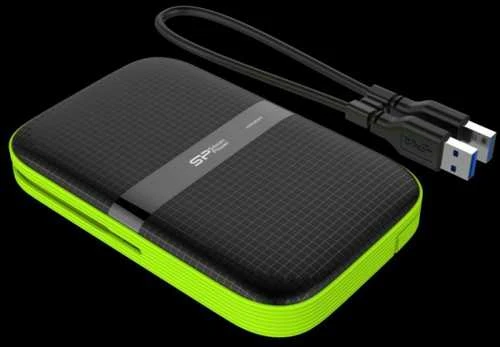 Kietasis diskas Silicon Power Armor A60 1TB 2.5 ", USB 3.1, Juodas/Žalias