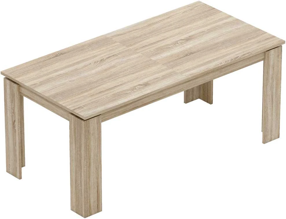 HOMCOM ištraukiamas valgomojo stalas, išplečiamas nuo 180 iki 260 cm, 6-10 asmenų, medinis