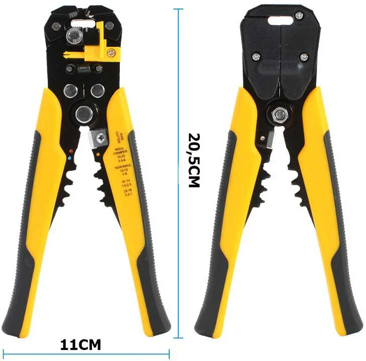 Izoliacijos nuėmimo ir kabelių užspaudimo įrankis 0,2-6 mm²
