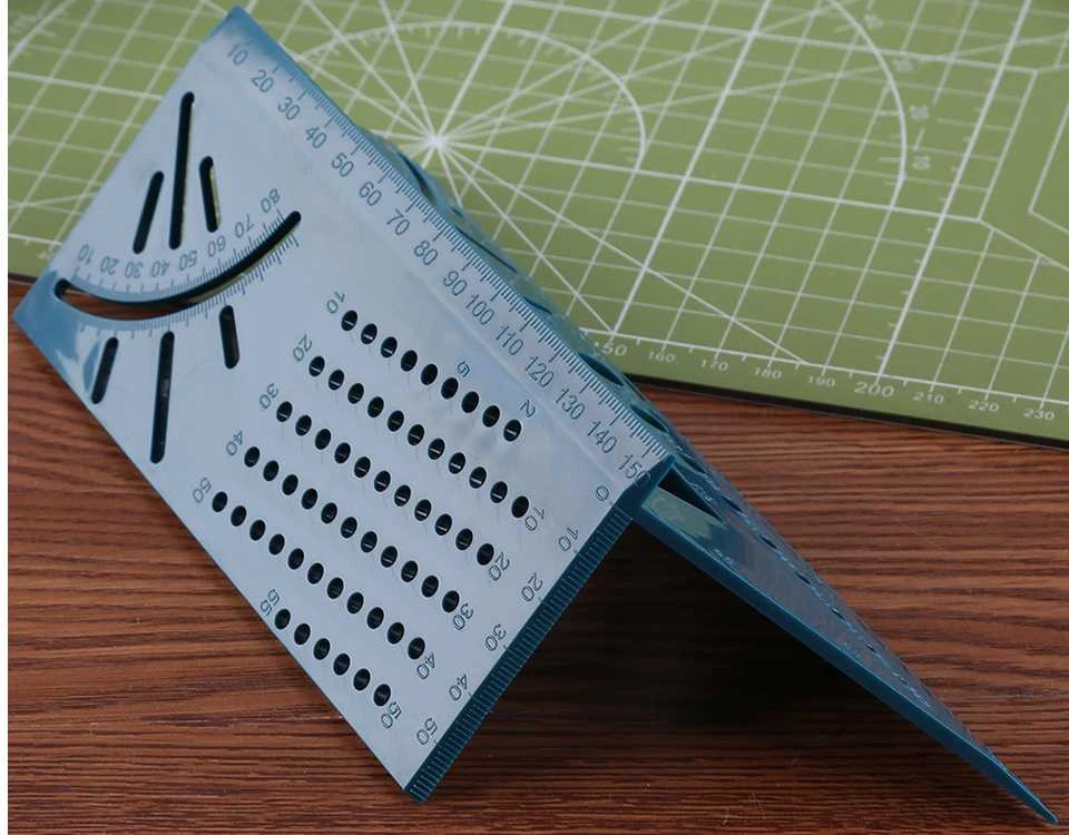 Japoniškas dailidės kampainis 3D, mėlynas