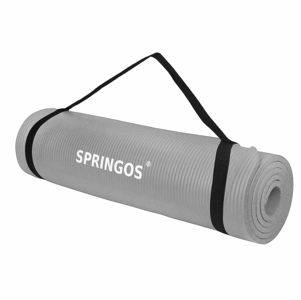 Jogos kilimėlis Springos 183x61x1 cm pilkas