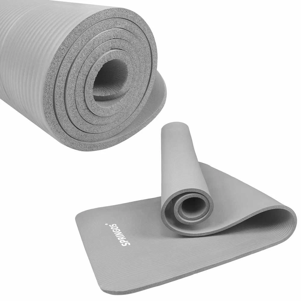 Jogos kilimėlis Springos 183x61x1 cm pilkas