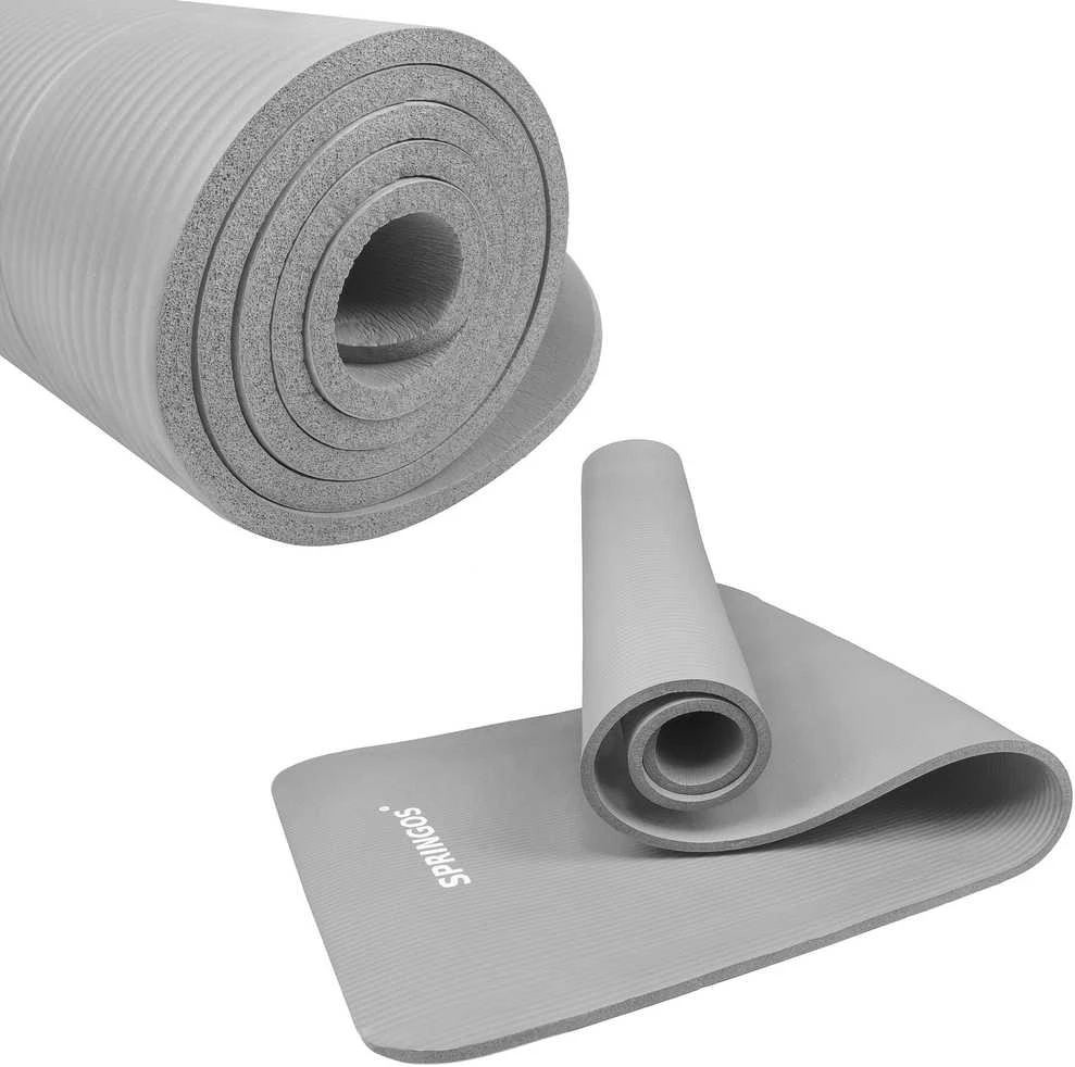 Jogos kilimėlis Springos 183x61x1 cm pilkas