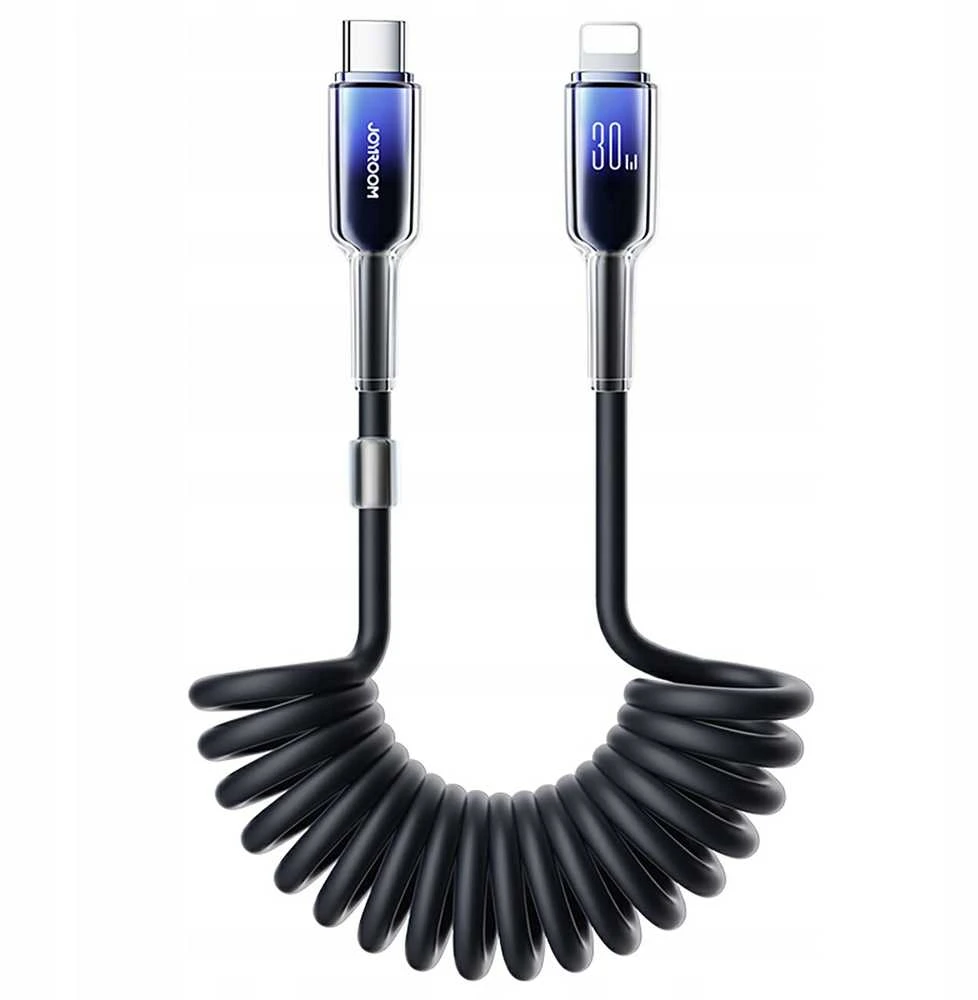 Kabelis USB-C Lightning Joyroom S-A43 30W 1,5m juodos spalvos