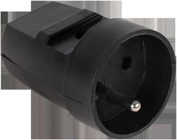 Gniazdo Oem Įžemintas lizdas juodas G-10-2
