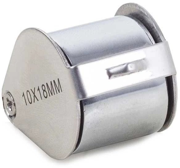 Juvelyrinė kišeninė aliumininė lupa 10x 18mm