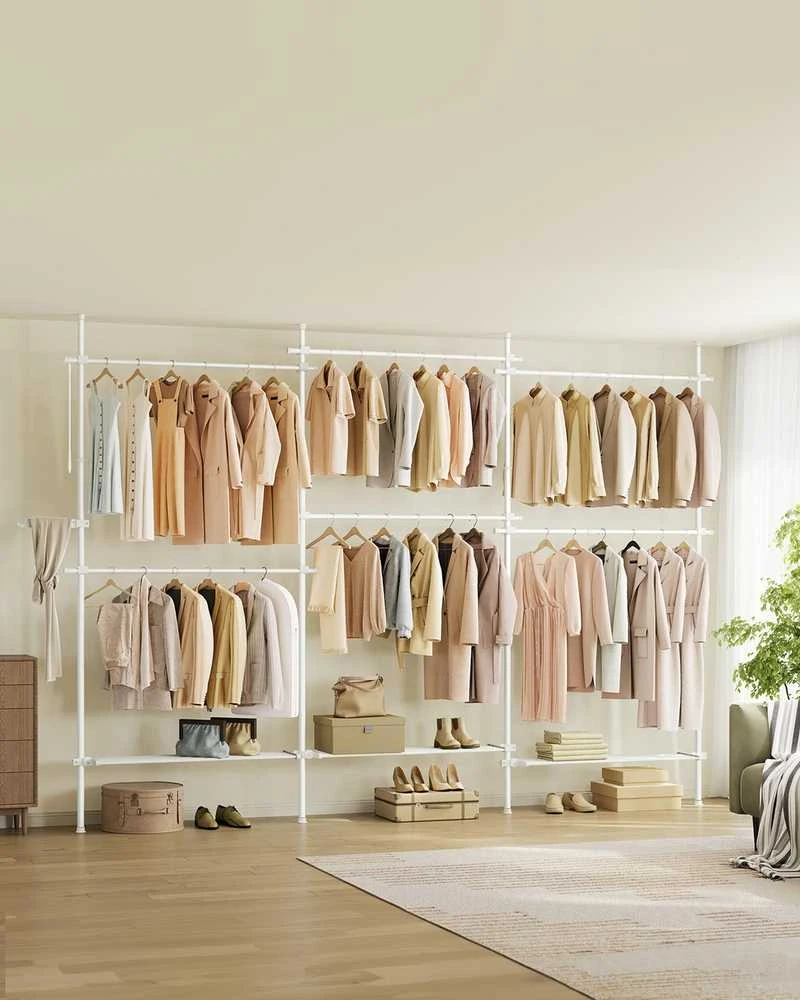 Songmics Kabykla 3 lygių reguliuojama 33,5x240-353x208-310 cm