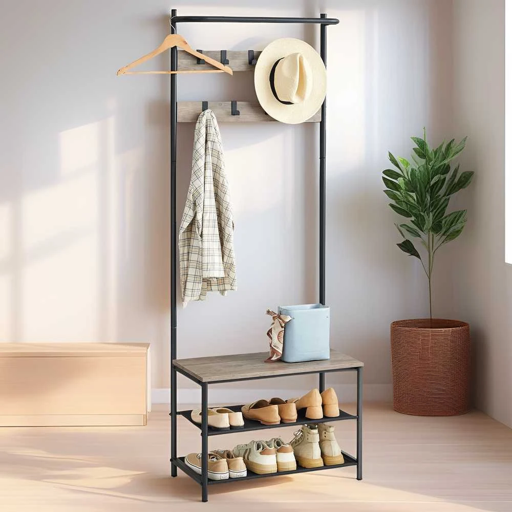 Songmics Kabykla su suoliuku 32,2x64x180 cm
