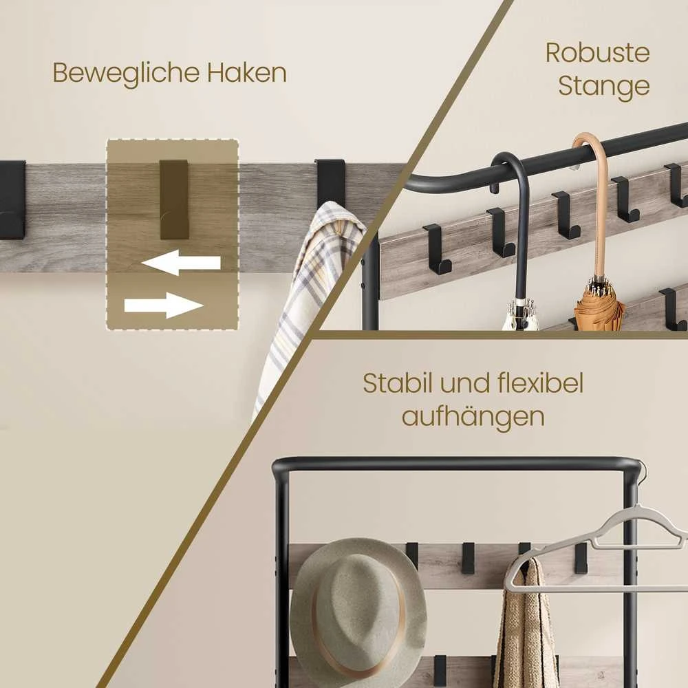 Songmics Kabykla su suoliuku 32,2x64x180 cm