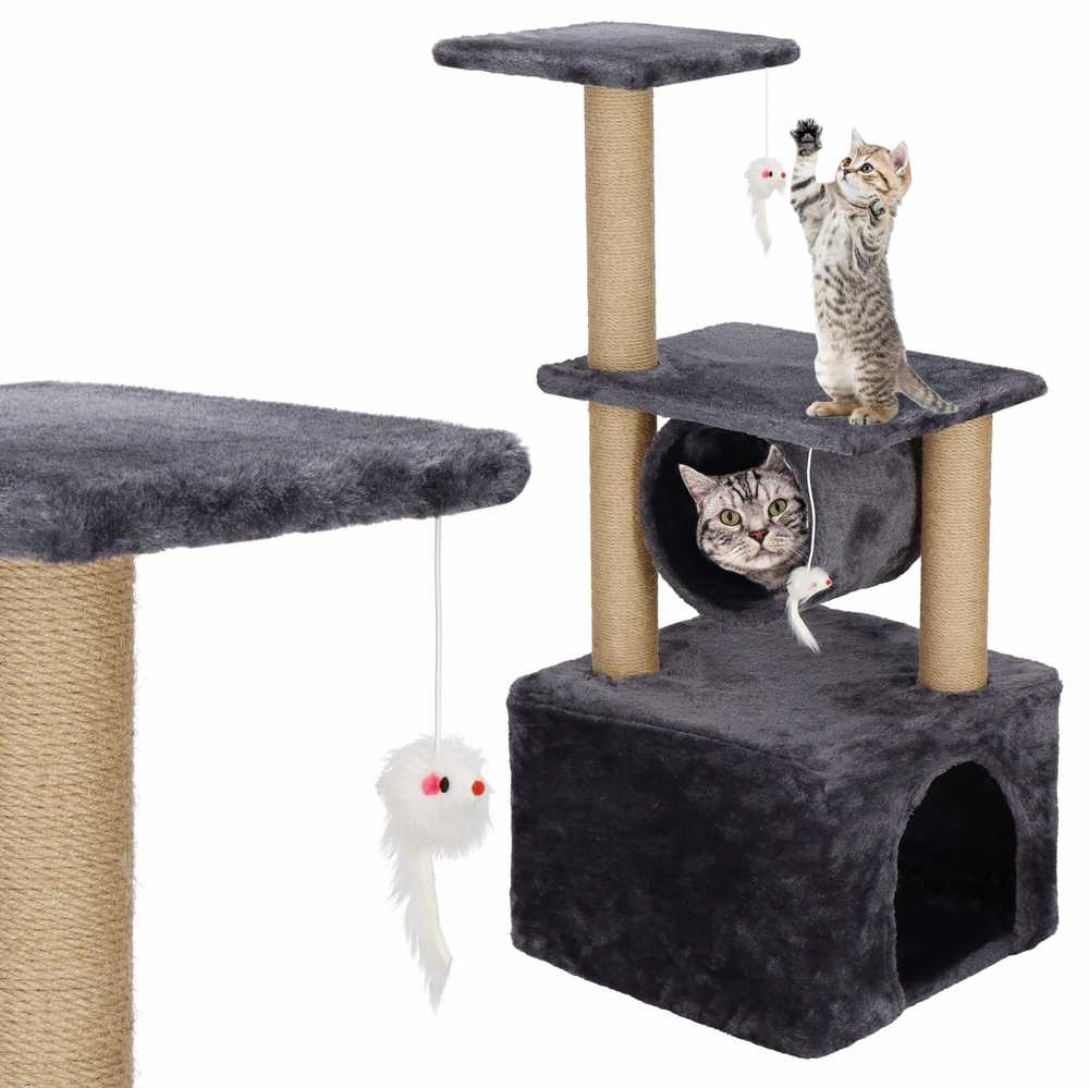 Kačių draskyklė Springos Multi-Level Cat House, 31 cm x 31 cm x 62 cm