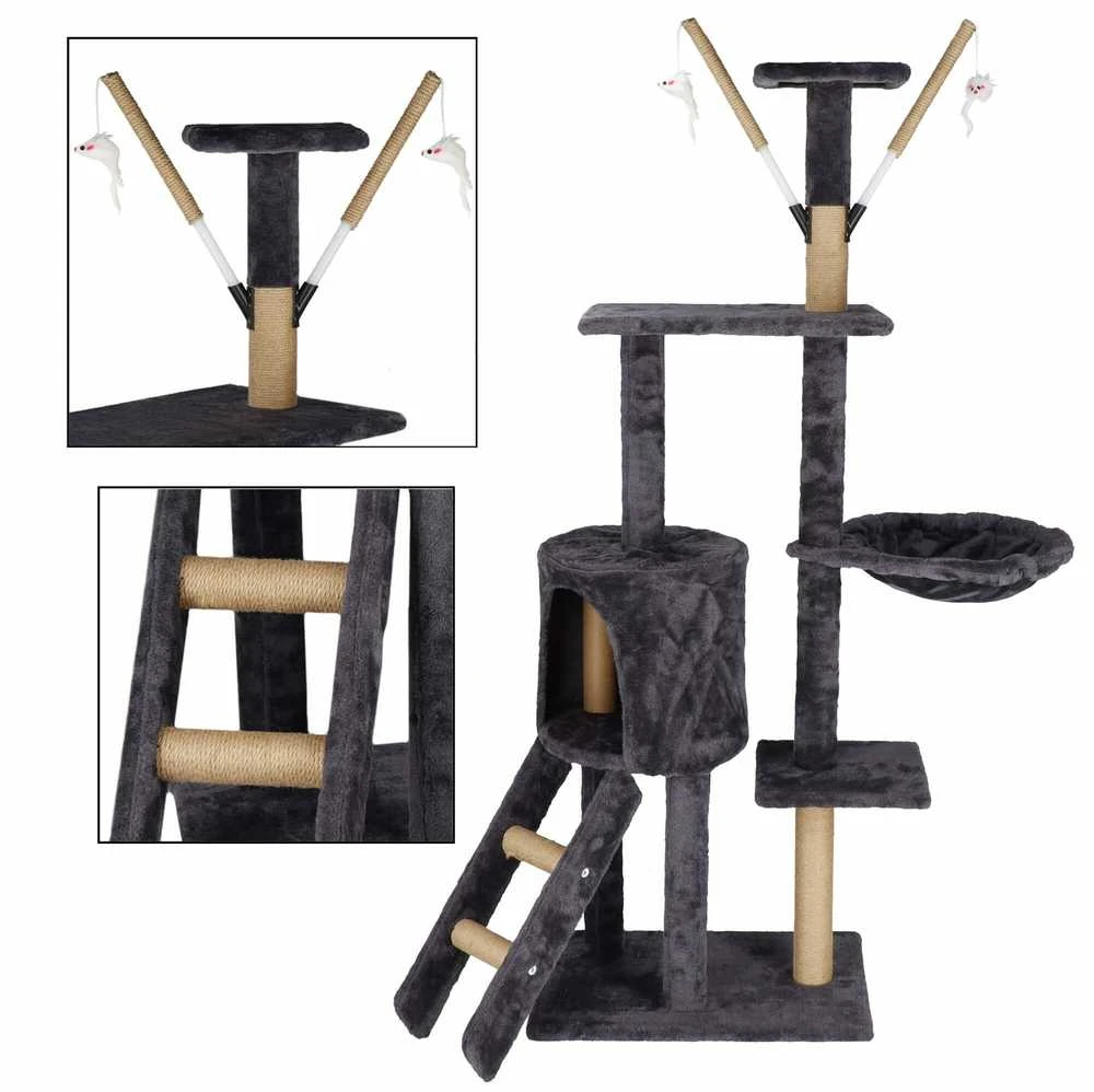 Kačių draskyklė Springos Multi-Level Cat House, 90 cm x 35 cm x 145