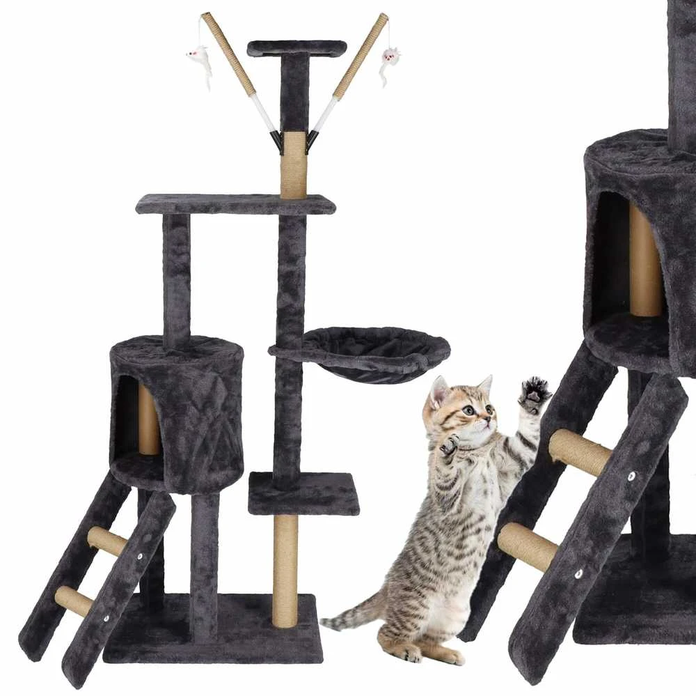 Kačių draskyklė Springos Multi-Level Cat House, 90 cm x 35 cm x 145