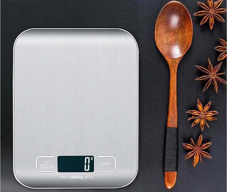 Virtuvinės svarstyklės Elektroninės virtuvės svarstyklės 5kg/1 g