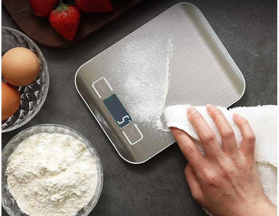 Virtuvinės svarstyklės Elektroninės virtuvės svarstyklės 5kg/1 g