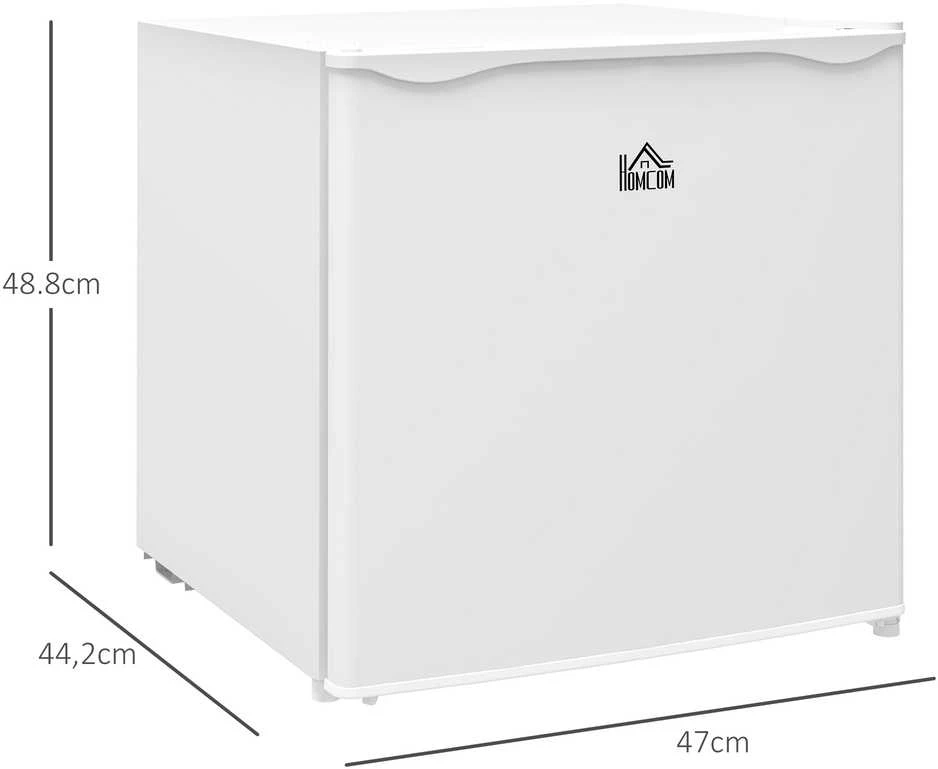 HOMCOM mini šaldiklis 35 L elektrinė laisvai pastatoma šaldymo dėžė 45 W mini šaldiklio kamera mini šaldytuvas -14 iki -24℃ 5 pakopų temperatūros reguliavimas 47 x 44,2 x 48,8 cm baltas