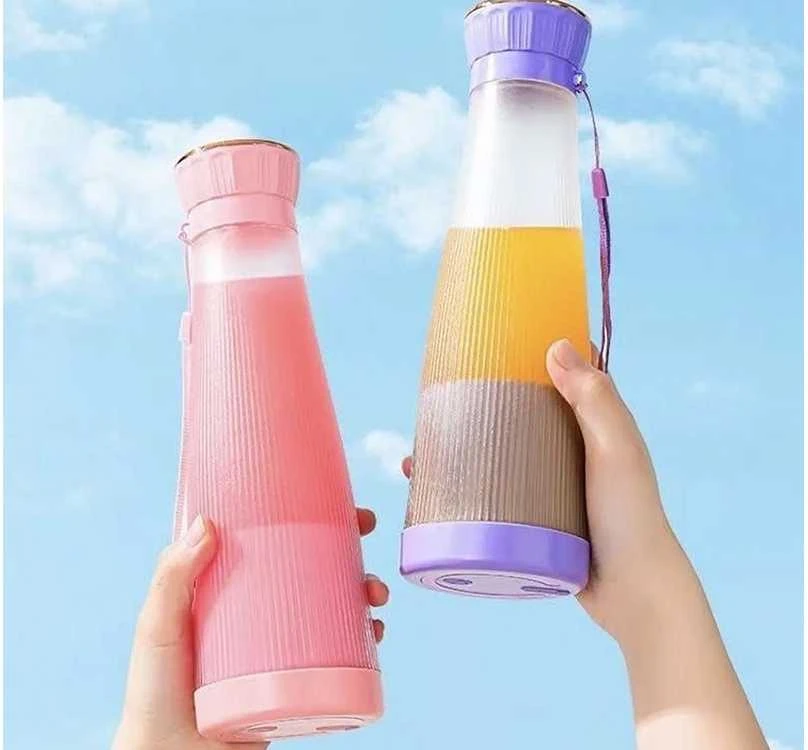 Nešiojamas trintuvas kokteiliams su USB jungtimi, 400 ml, žalias