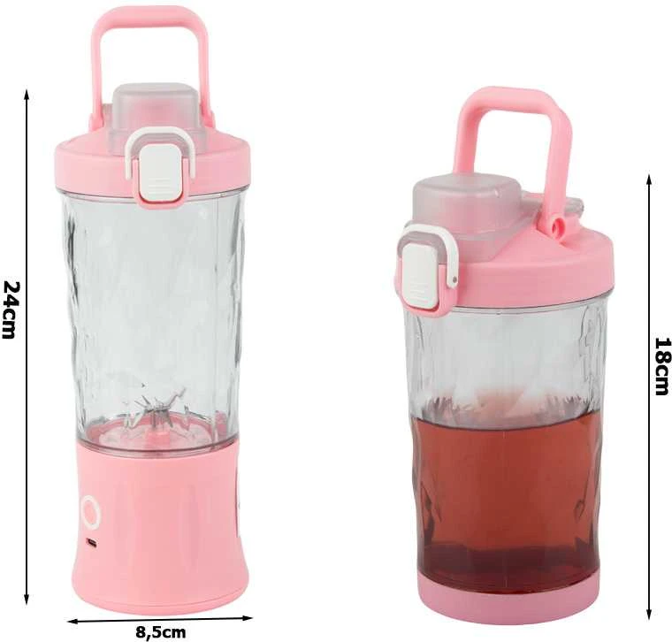 Plakiklis Nešiojamas USB trintuvas su akumuliatoriumi, 600 ml, 60-70W